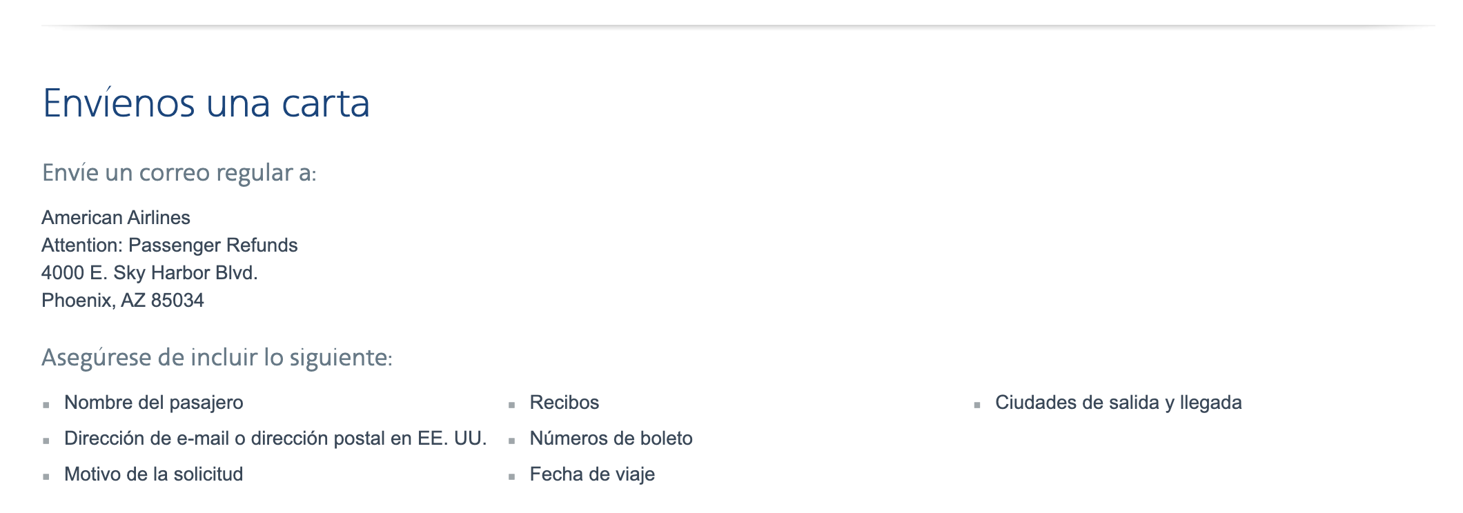 Contacto Reembolsos